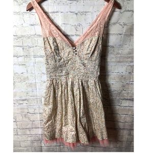 Free people. tutu pink floral lace dress. SZ: 4